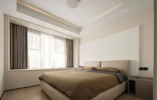 108㎡精装房改造,温暖静谧的浅色搭配木质,治愈系的家