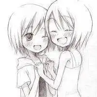 闺密头像动漫素描微信头像图片大全