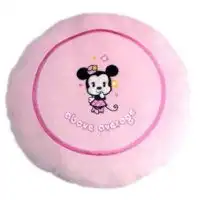 正版迪士尼米妮粉色精灵系列圆形抱枕000020
