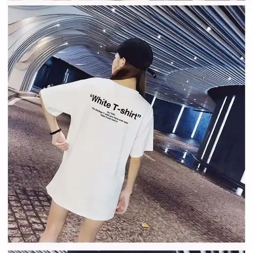 白色t恤女短袖中长款早春体恤大版宽松夏装2020新款ins网红上衣潮