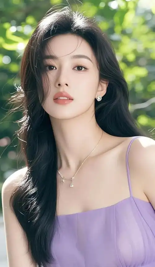 美女壁纸丨紫色系妩媚动人,简直美极了