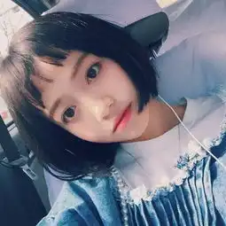 文艺短发女生韩系头像妹