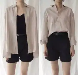 性冷淡风的日常搭配款式简约大方