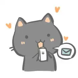 头像小白猫和小灰猫