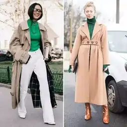 冬季不同色系的大衣,出门更具色彩