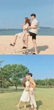 夏季爱情想要不落俗套这18套情侣装穿搭,赴一场甜蜜之约