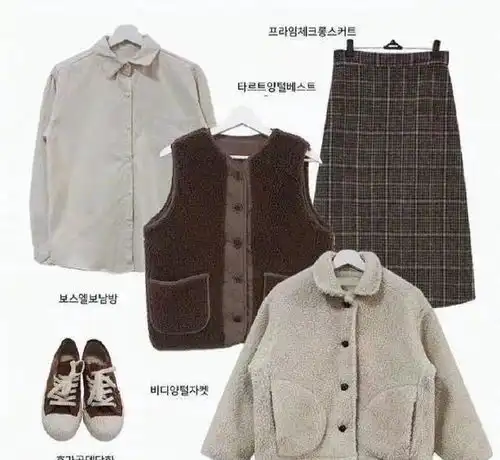 韩系穿搭,低调的色彩打造出一种日常风格,好看又舒适