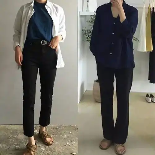 性冷淡风的日常搭配款式简约大方