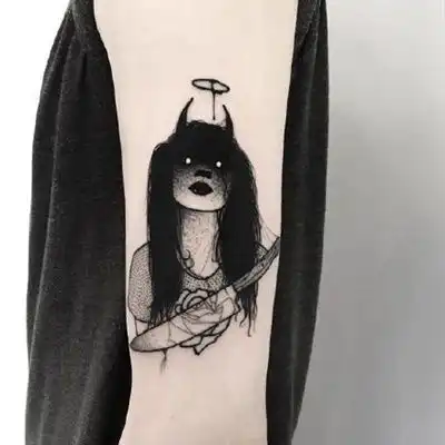 原创头像黑系少女