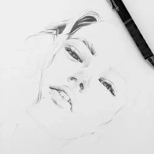 绘画抑郁系图片人物头像