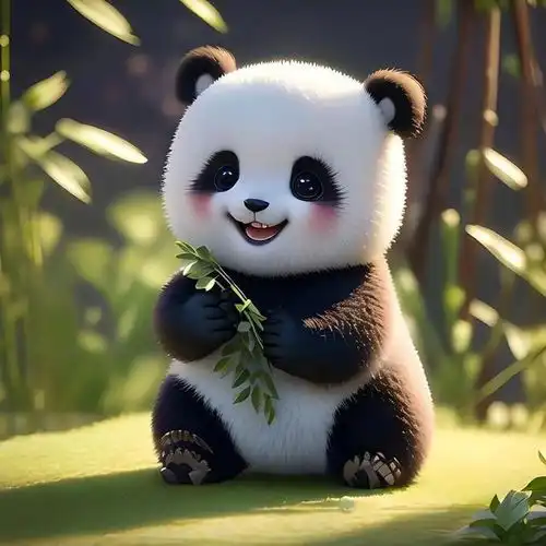 超级可爱治愈的熊猫宝宝头像