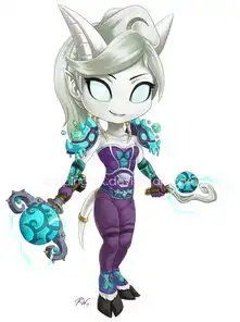 美国女玩家原创超萌系角色插画17173魔兽世界专区