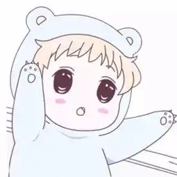 卡通摸头情侣头像女生