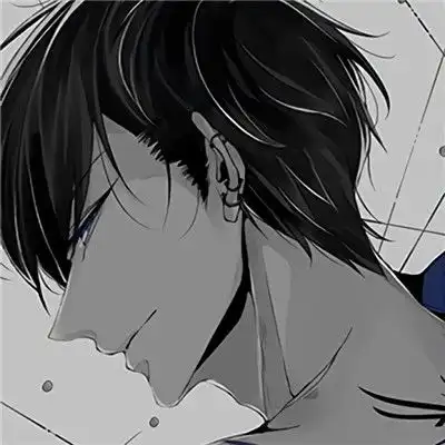 超拽高冷ins风暗黑动漫男头