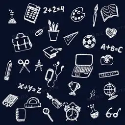 矢量粉笔效果学习免费png图片素材免费下载eps格式熊猫办公