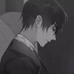 动漫男生头像丧系伤感侧