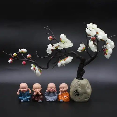 沙弥小和尚佛像摆件家居装饰工艺品客厅玄关办公室中式禅意摆设品
