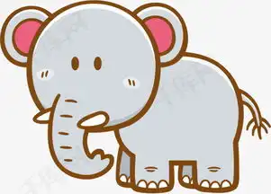 卡通手绘大象素材图片免费下载高清卡通手绘png千库网图片编号7762357