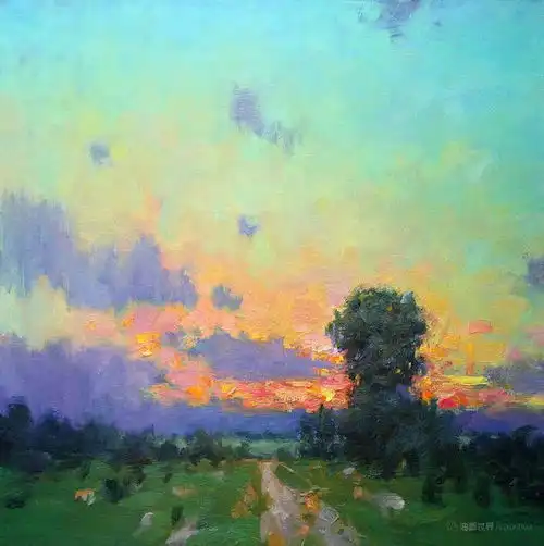 好看的风景油画