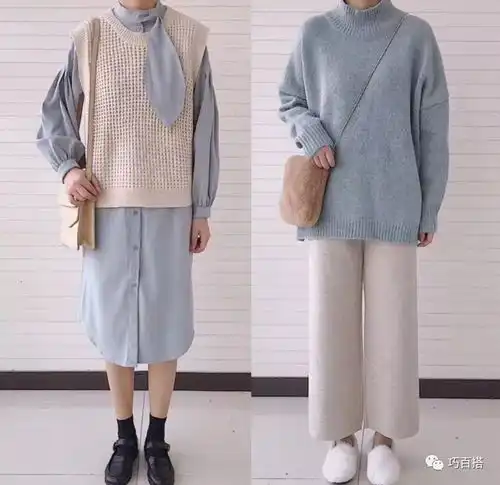 学生党看过来16套简约日常的搭配示范,助你化身冬日小仙女