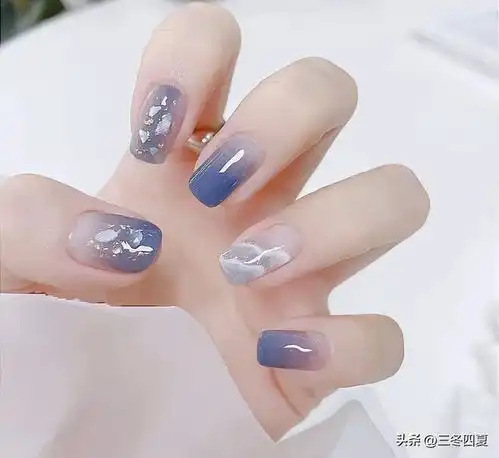 2024超仙超赞的蓝色美甲