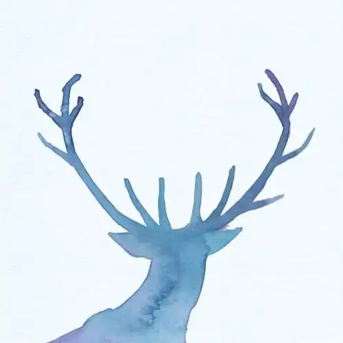 蓝色鹿微信最吉利的好看头像图片扣扣居