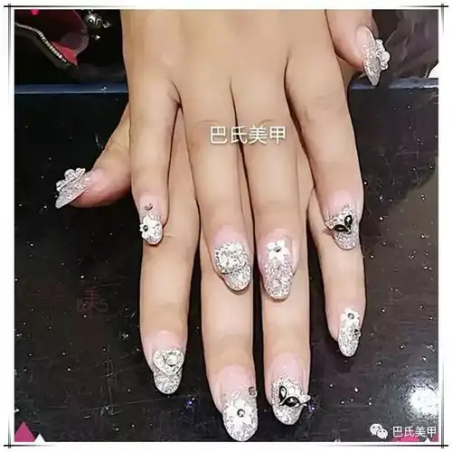 巴氏美甲美图回顾黑白色系列