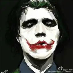 小丑头像半边哭半边笑高清独特超有个性的悲伤小丑头像