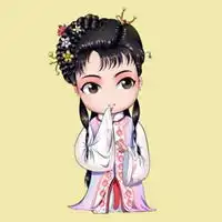 唱戏的美女卡通头像微信头像图片大全