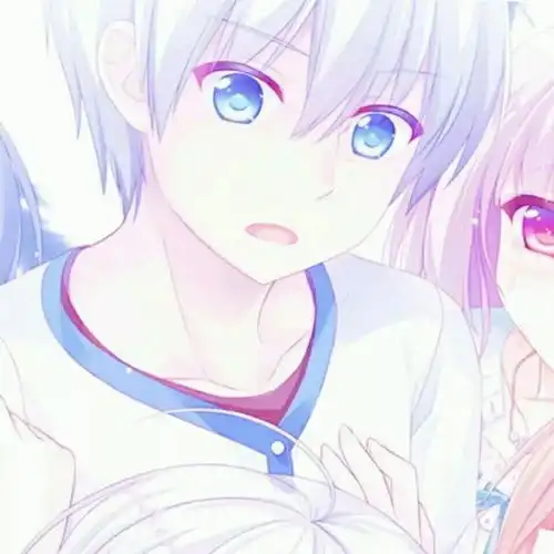 萌系情头一人一半动漫头