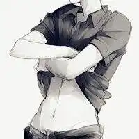 头像男动漫黑底半身
