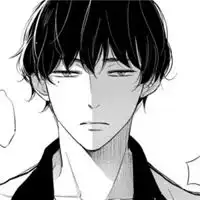 黑系头像男生二次元侧身