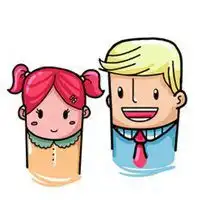 爸爸女儿亲子卡通头像微信头像图片大全