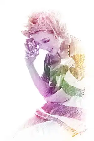 红粉女郎人写真样片