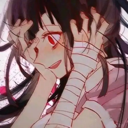 可爱丧系动漫头像插画