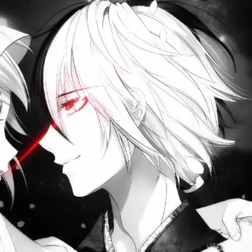 情侣头像动漫黑白