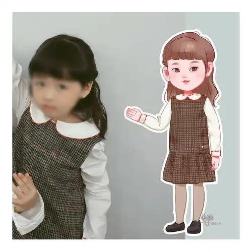 小孩子们的卡通画像