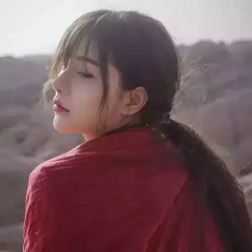 女生头像红色系韩版头像高清好运