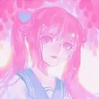 唯美粉色系卡通女孩头像必备