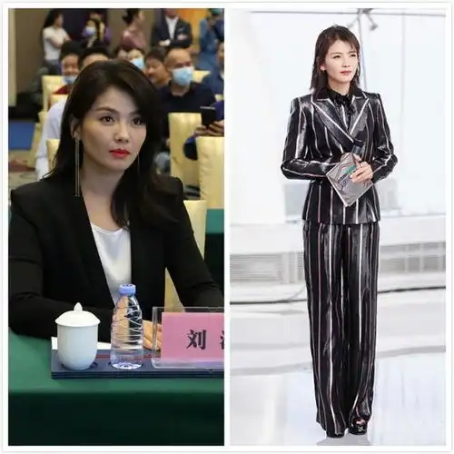 刘涛的穿衣挺有心机的,肉肉身材还穿紧身裙,显的腰像沙漏一样细