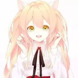 二次元橙色系女生头像动漫头像