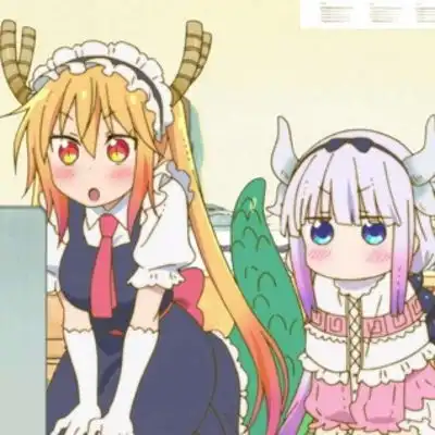 小林家的龙女仆康娜可可爱爱,大大脑袋