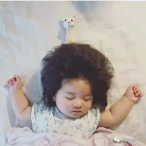 这宝宝的发量太惊人了这画风,简直真人版蒙奇奇