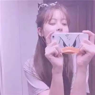 好看美系女头像粉色