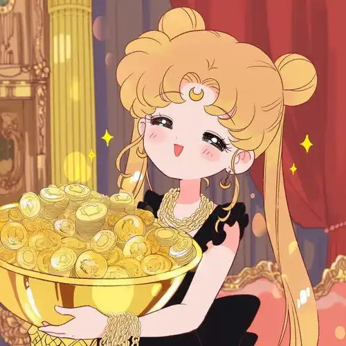 财迷美少女小富婆头像