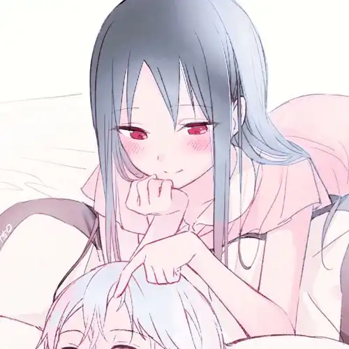 手绘情侣头像爱你是我最重要的事情