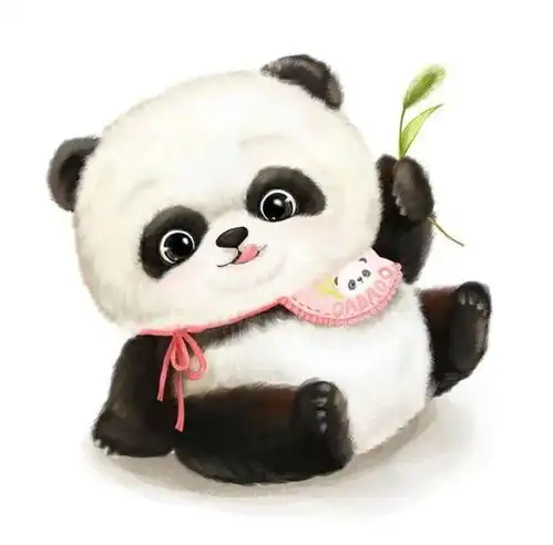 纹身师可爱熊猫纹身集合