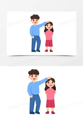 卡通摸头情侣头像摸头
