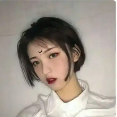 安优质味美女生短发头像