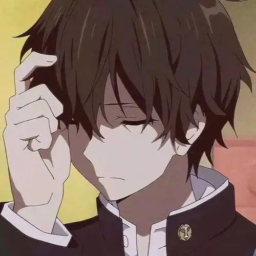 动漫男头像伤感系不是人